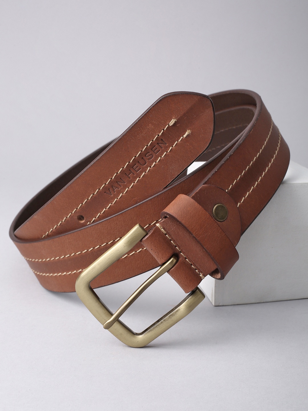 

Van Heusen Men Leather Belt, Tan