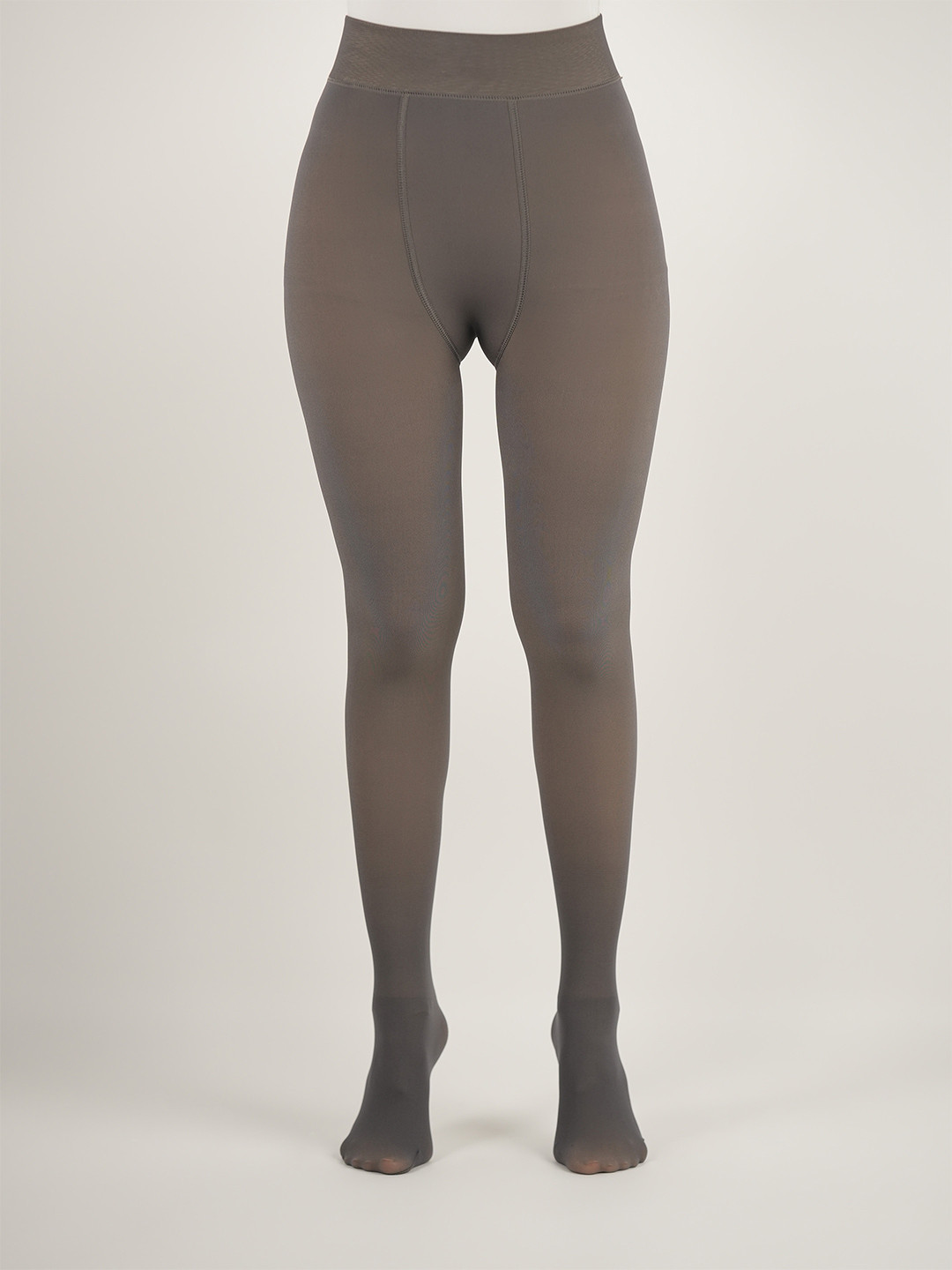 

Theater Women Thigh-High Sheer Winter Fur Stockings, Grey