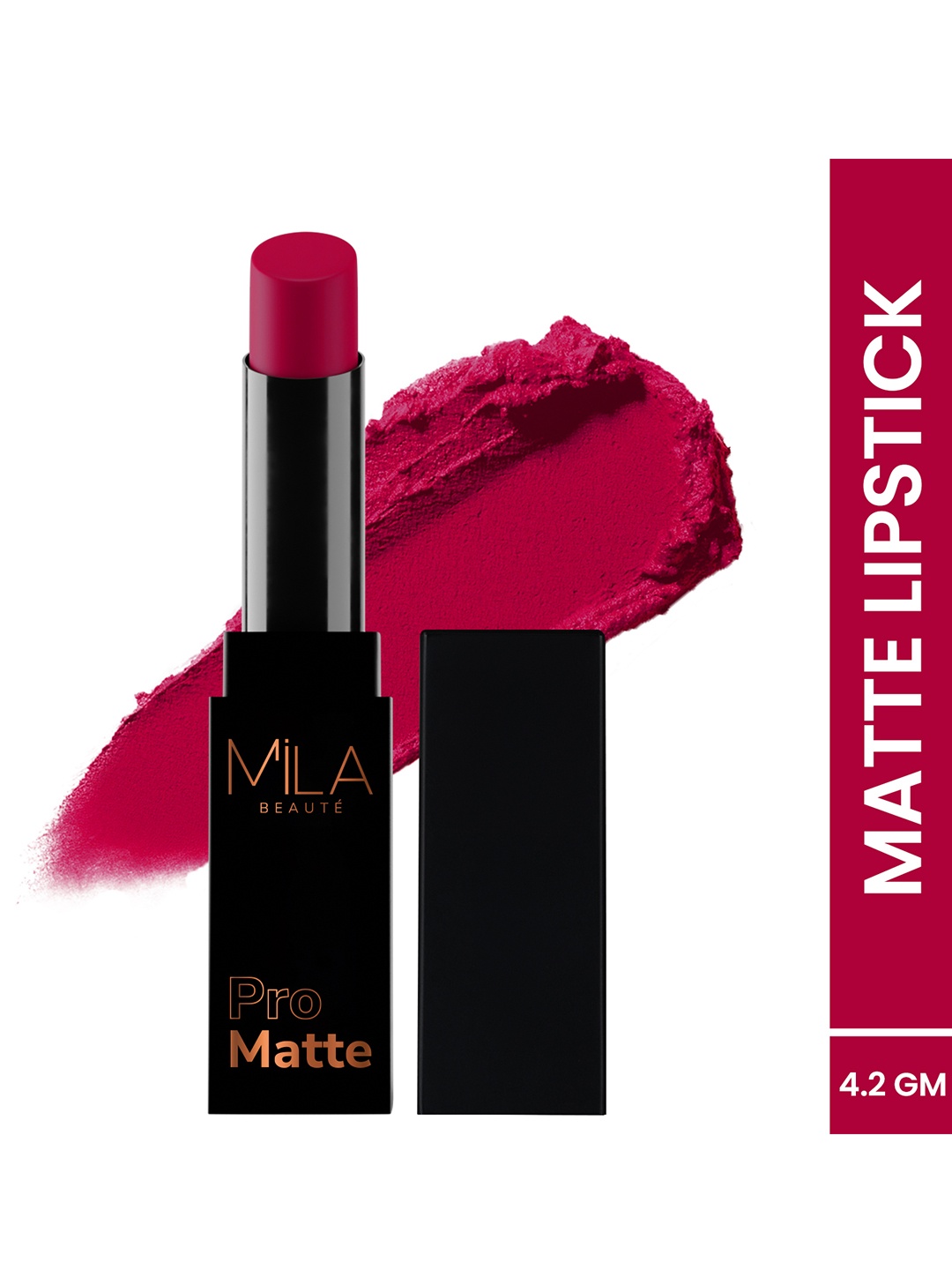 

MILA BEAUTE Pro Matte Long Lasting Lightweight Lipstick - 4.2 g - Padmawat, Maroon