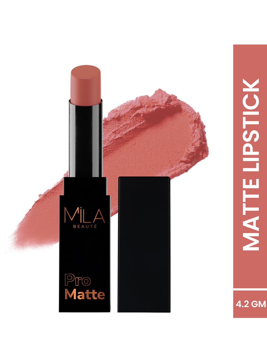 

MILA BEAUTE Pro Matte Long Lasting Lipstick - 4.2 g - Raazi, Orange