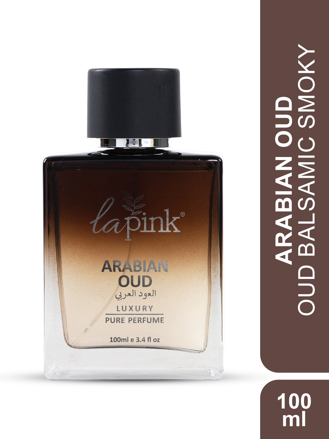 

La Pink Arabian Oud Men French Luxury Pure Perfume - 100 ml, Transparent