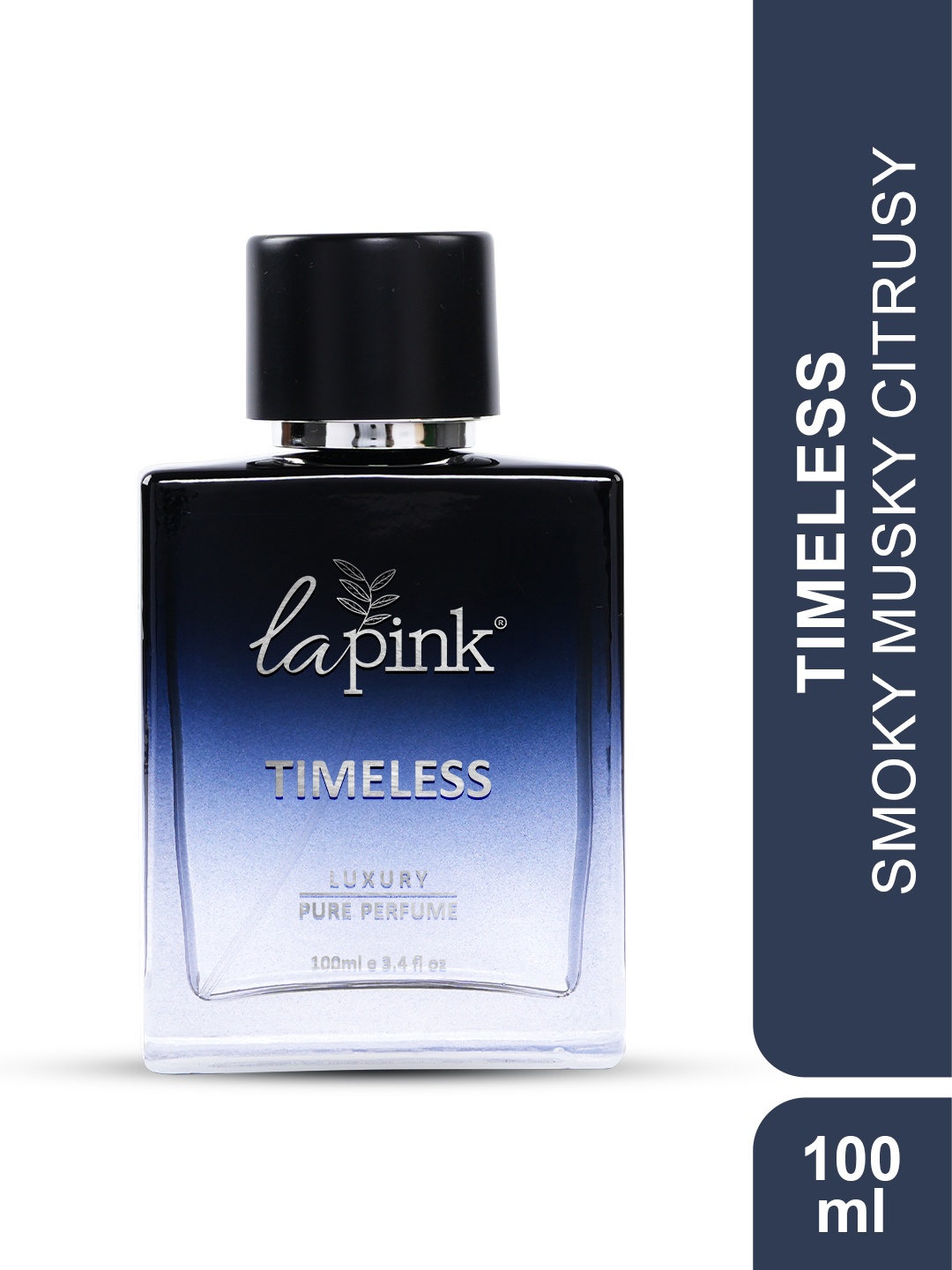 

La Pink Men Timeless French Luxury Pure Perfume - 100 ml, Transparent