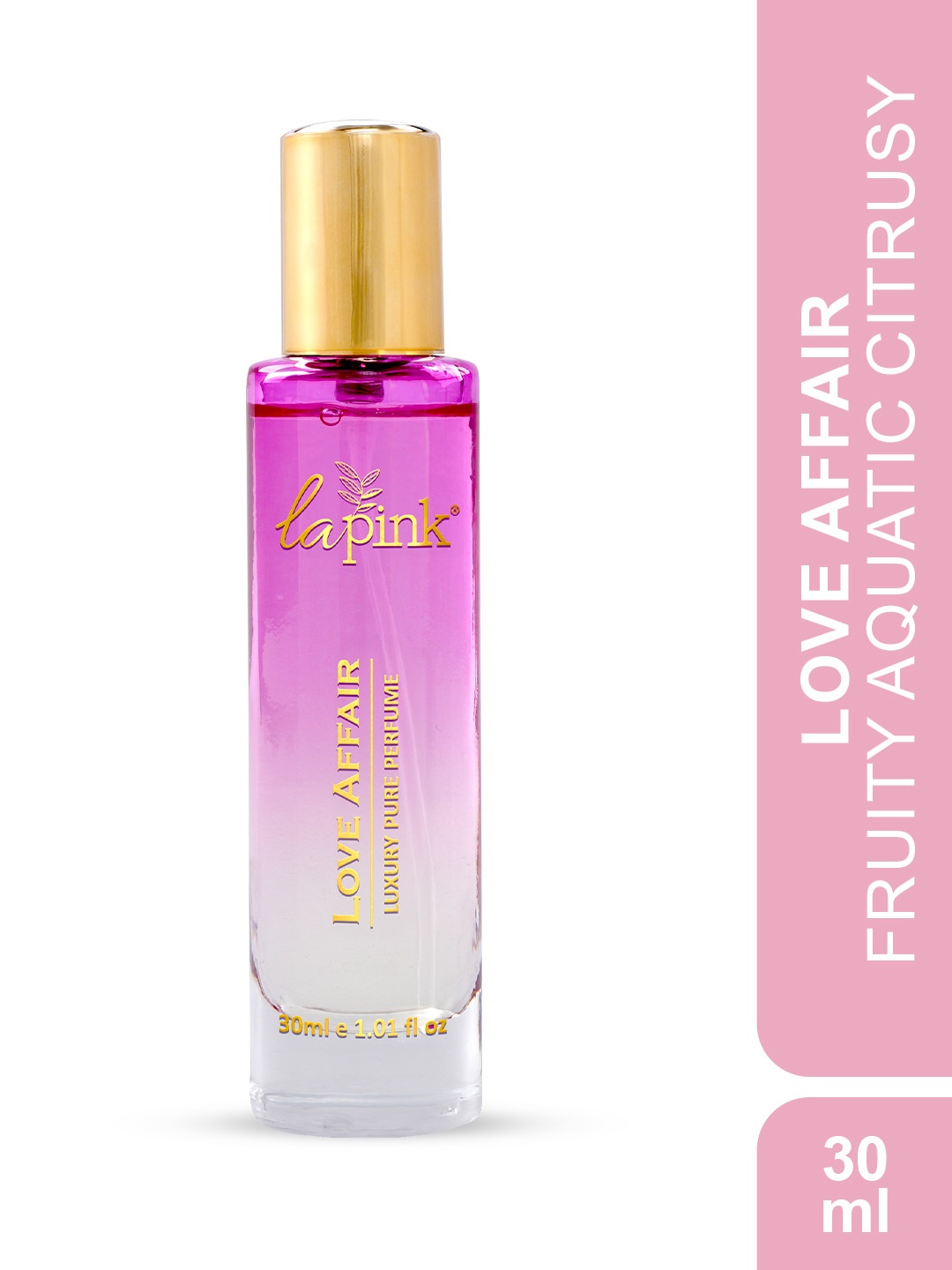 

La Pink Women Love Affair French Luxury Pure Perfume - 30 ml, Transparent