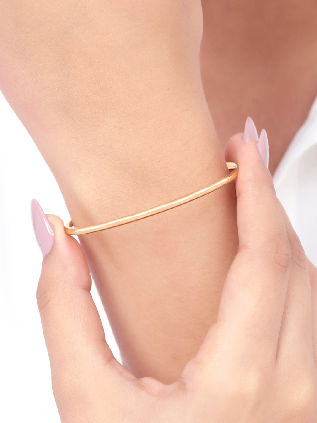 

Zavya 925 Sterling Silver Rose Gold-Plated Bangle