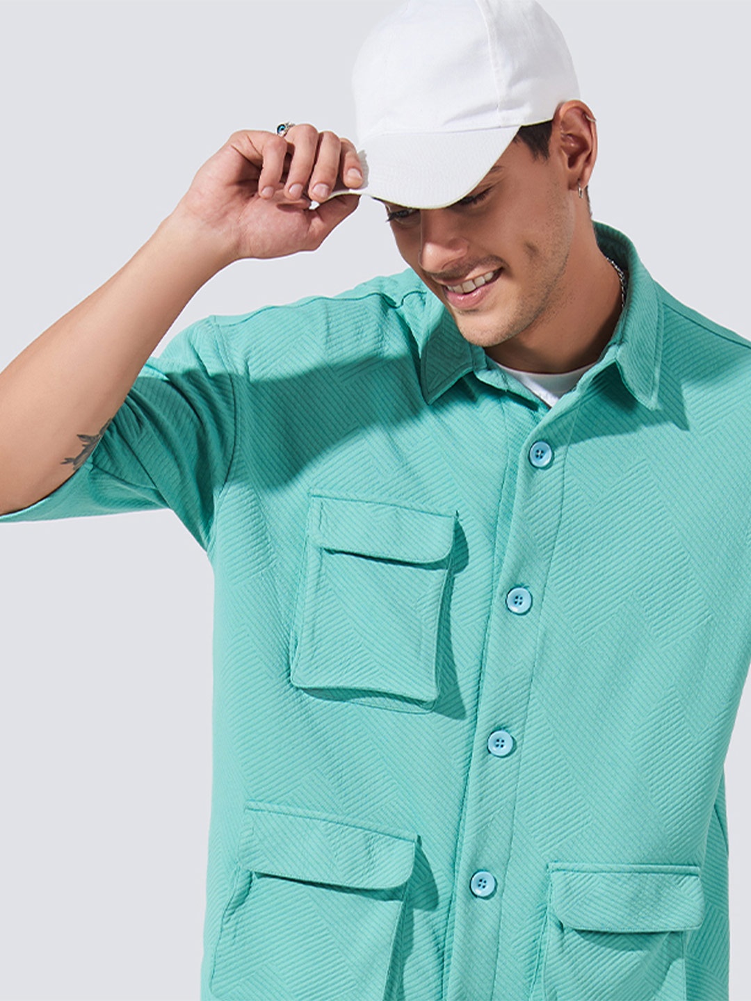 

Maniac Men Comfort Opaque Casual Shirt, Green