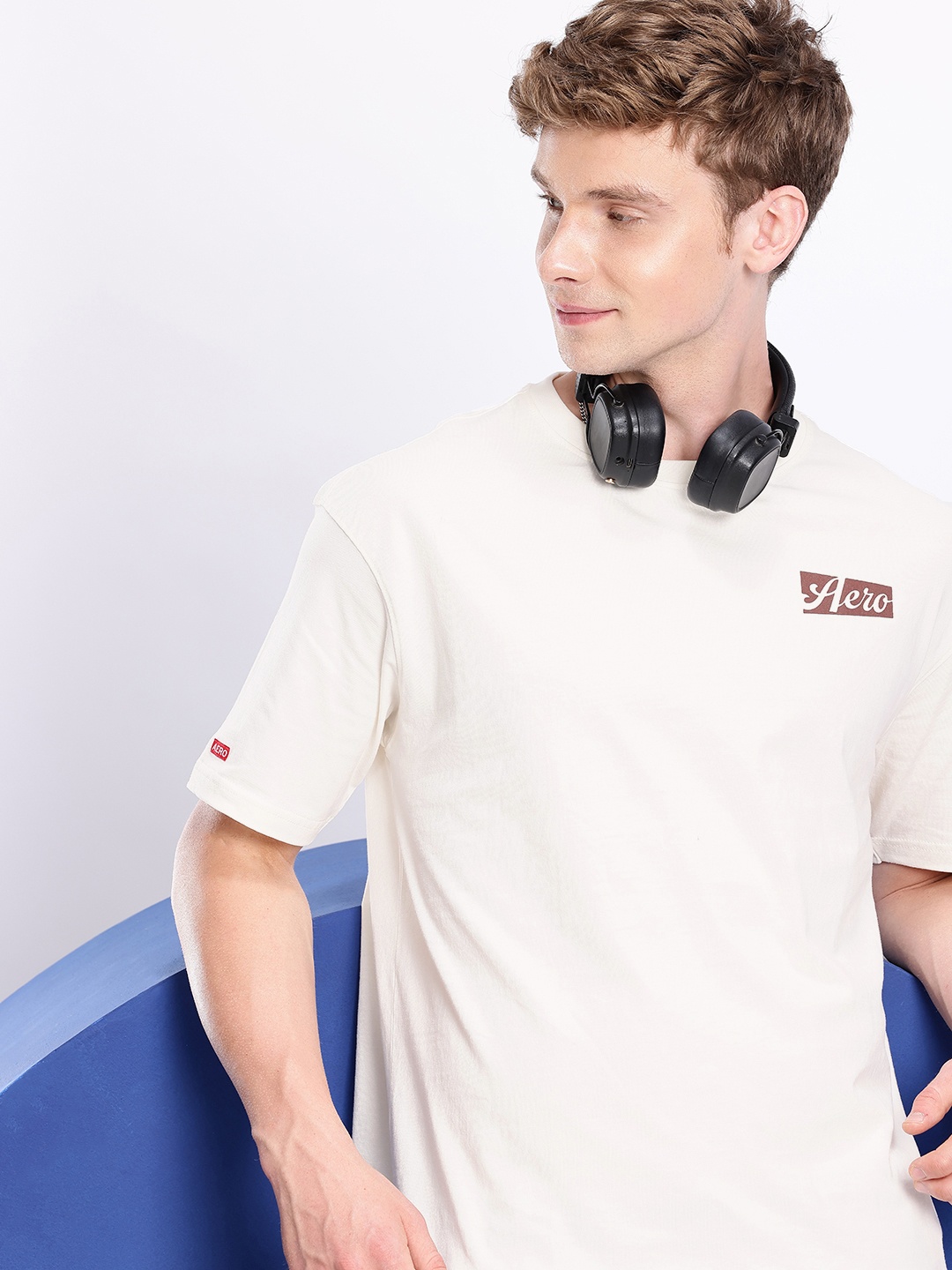 

Aeropostale Relaxed Fit Pure Cotton T-shirt, Cream
