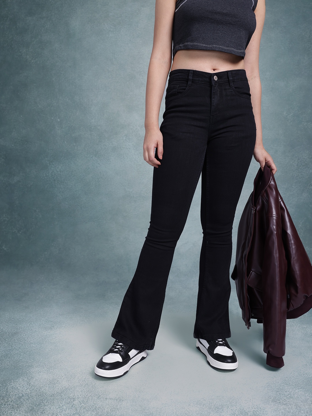

The Roadster Life Co. Women Bootcut Jeans, Black