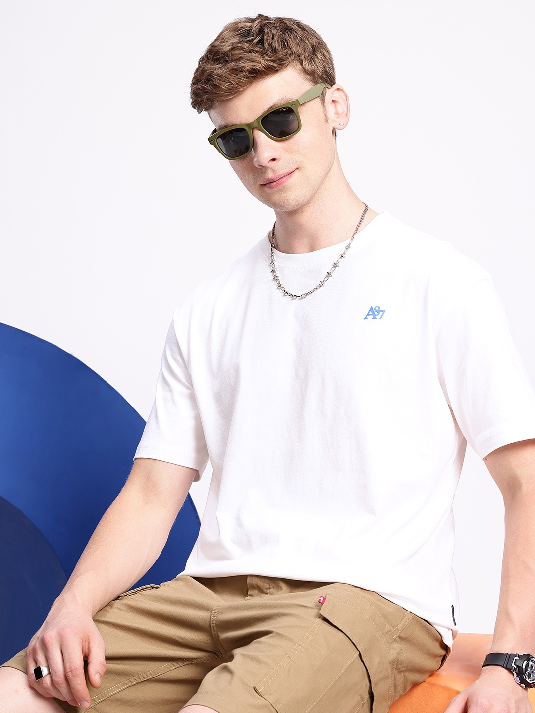 

Aeropostale Pure Cotton Relaxed Fit T-shirt, White