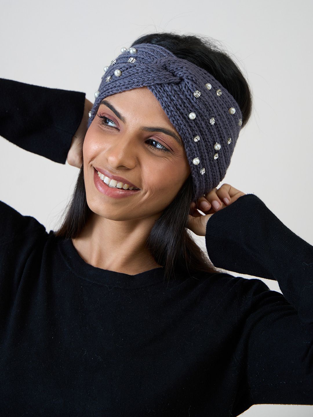 

ToniQ Women Chill Wrap Headband, Grey
