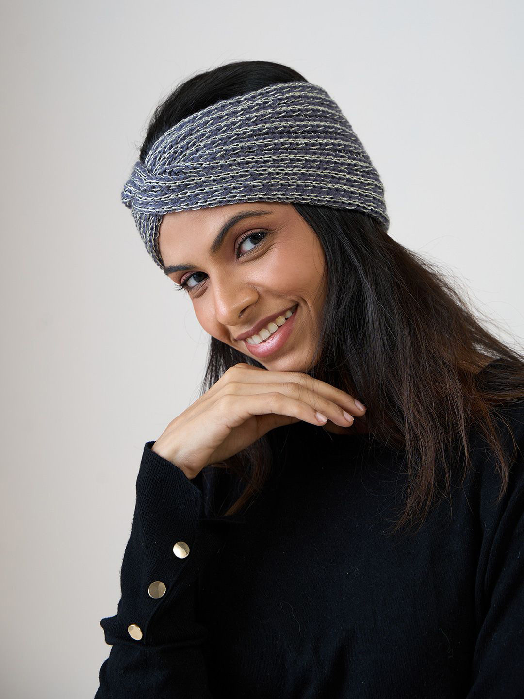 

ToniQ Women Chill Wrap Headband, Grey