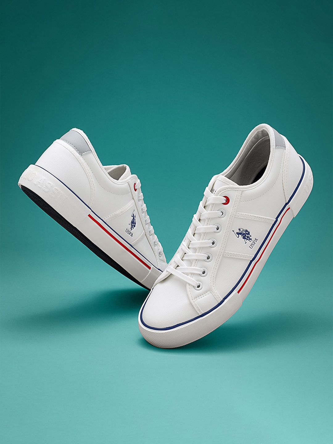 

U.S. Polo Assn. Men Canvas Sneakers, White