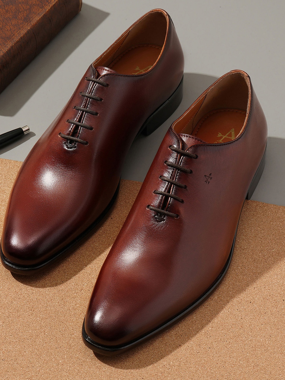 

Arrow Men Leather Formal Oxfords, Tan