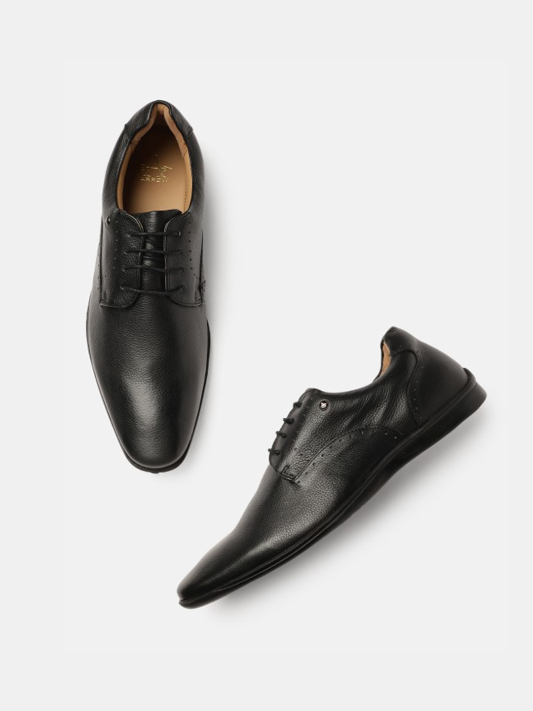 

Arrow Men Leather Formal Derbys, Black