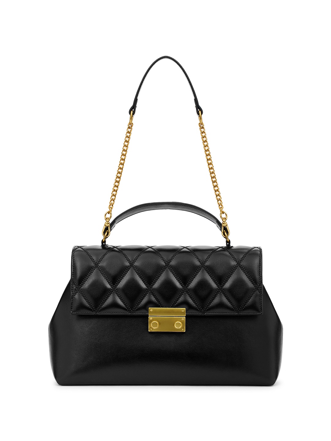 

MIRAGGIO Black PU River Shoulder Bag