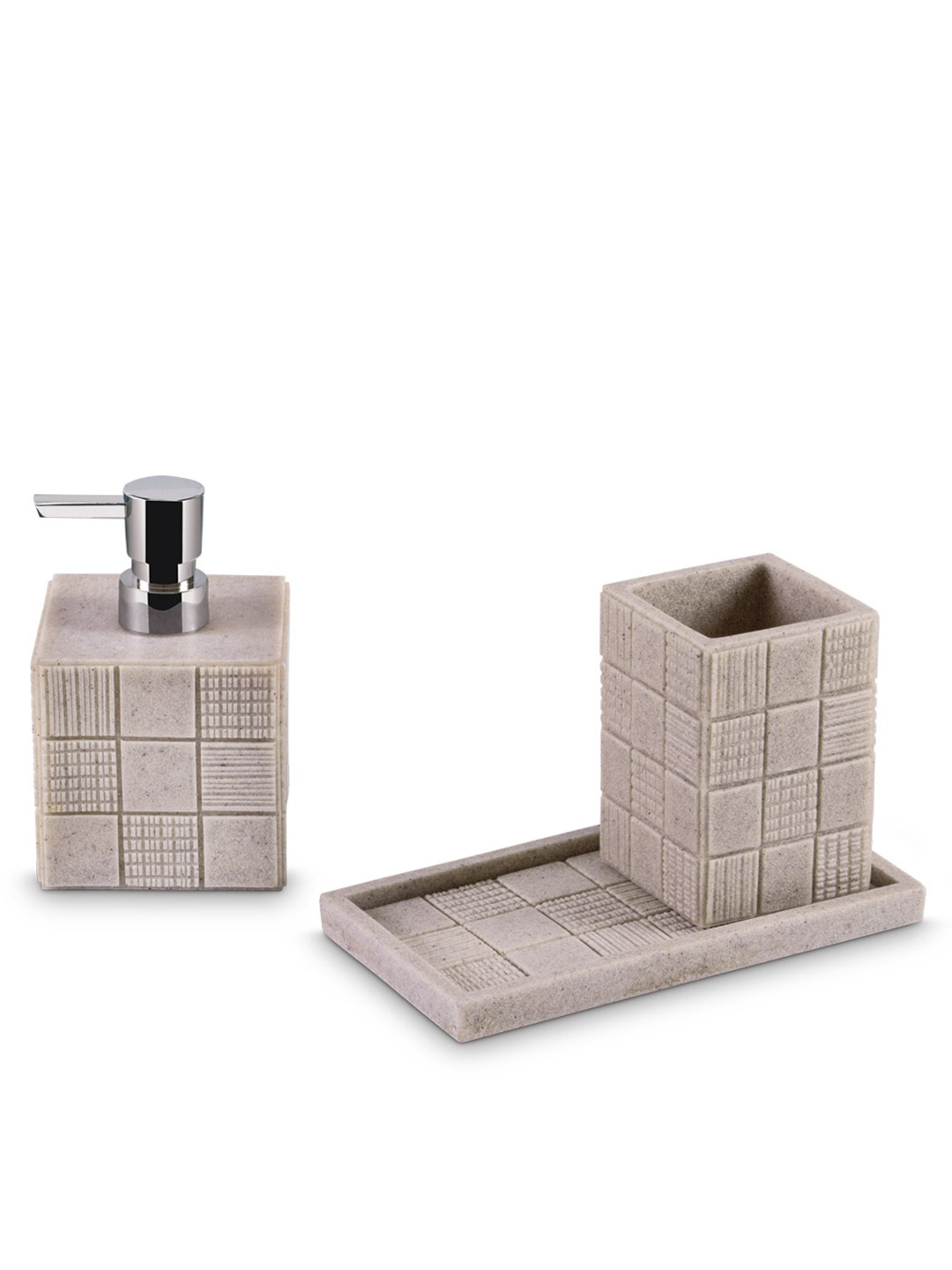 

Freelance Grey Textured Polyresin Soap Dispenser