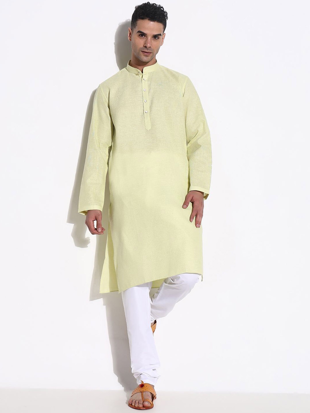 

SHOWOFF Men Regular Kurta with Trousers, Green