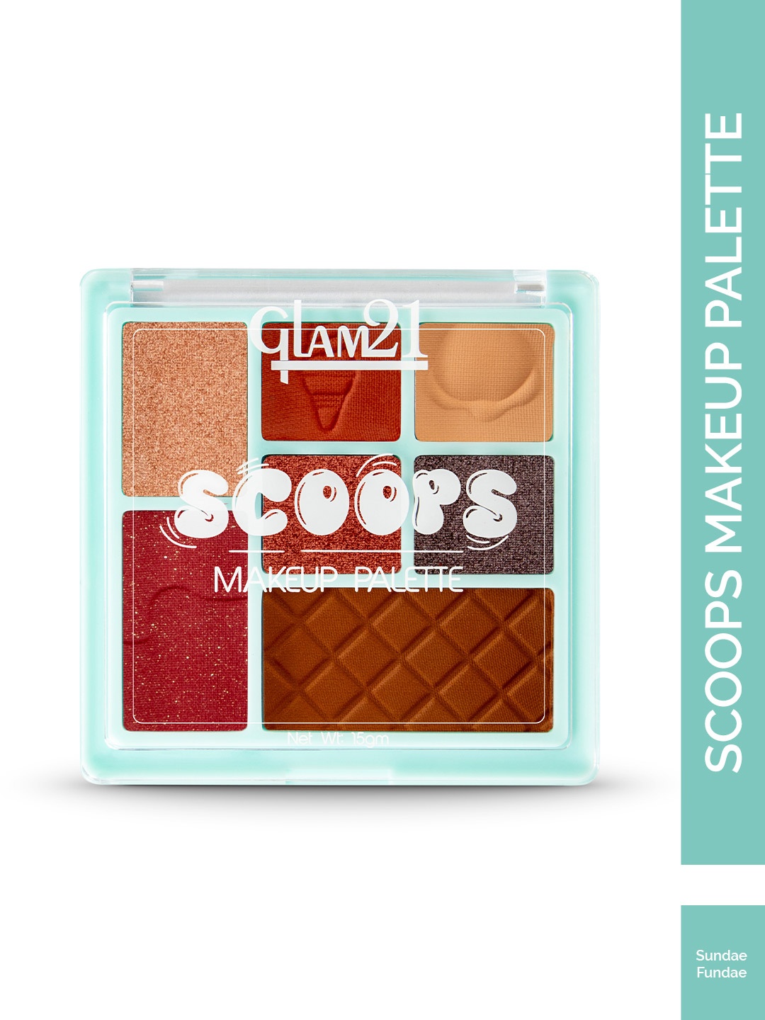 

GLAM21 Scoops Makeup Palette 15g - Sundae Fundae, Multi