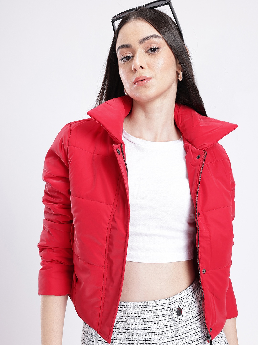 

glitchez Downtown Cool Padded Jacket, Red