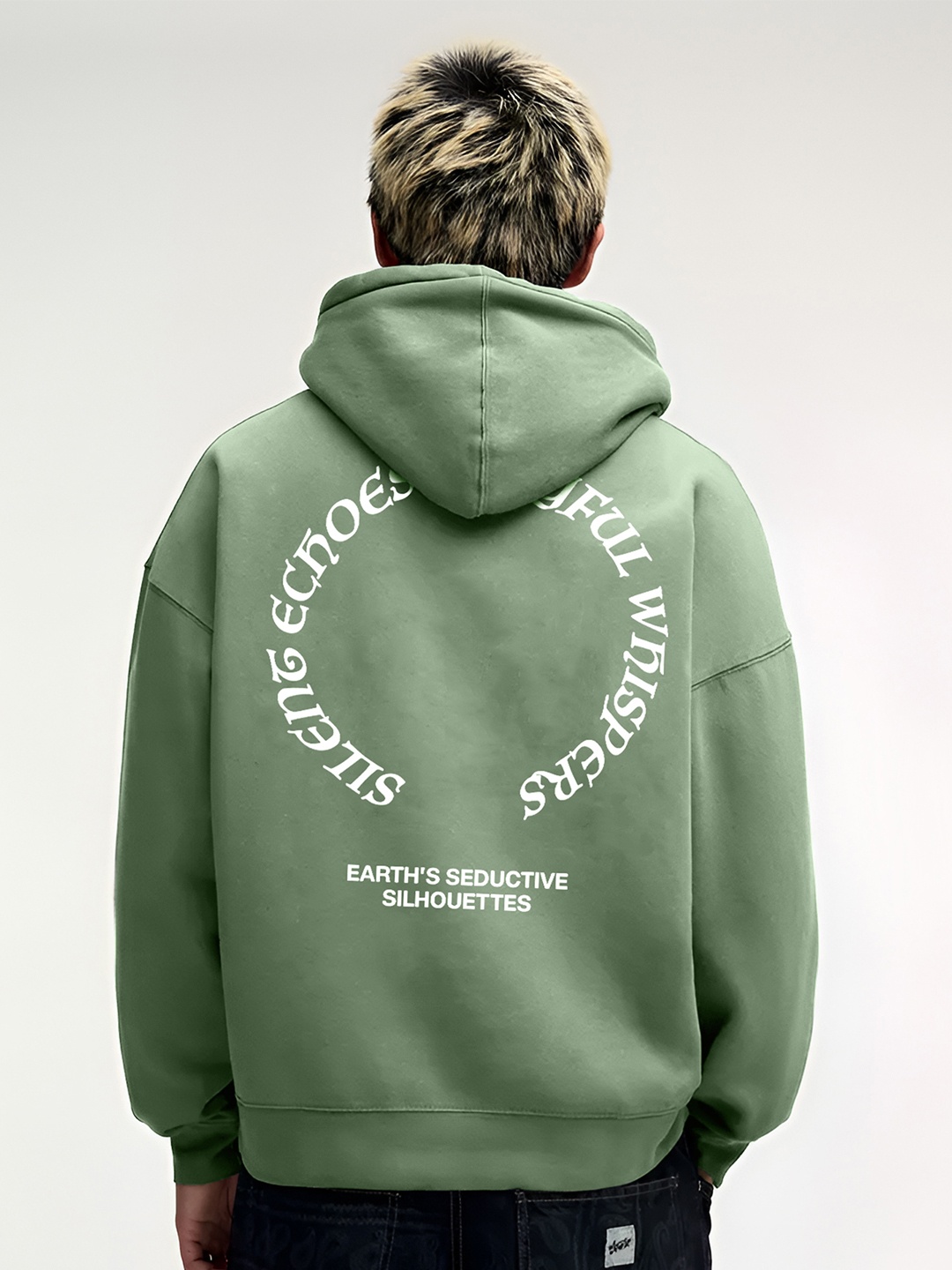 

Maniac Men Printed Hooded Sweatshirt, Green