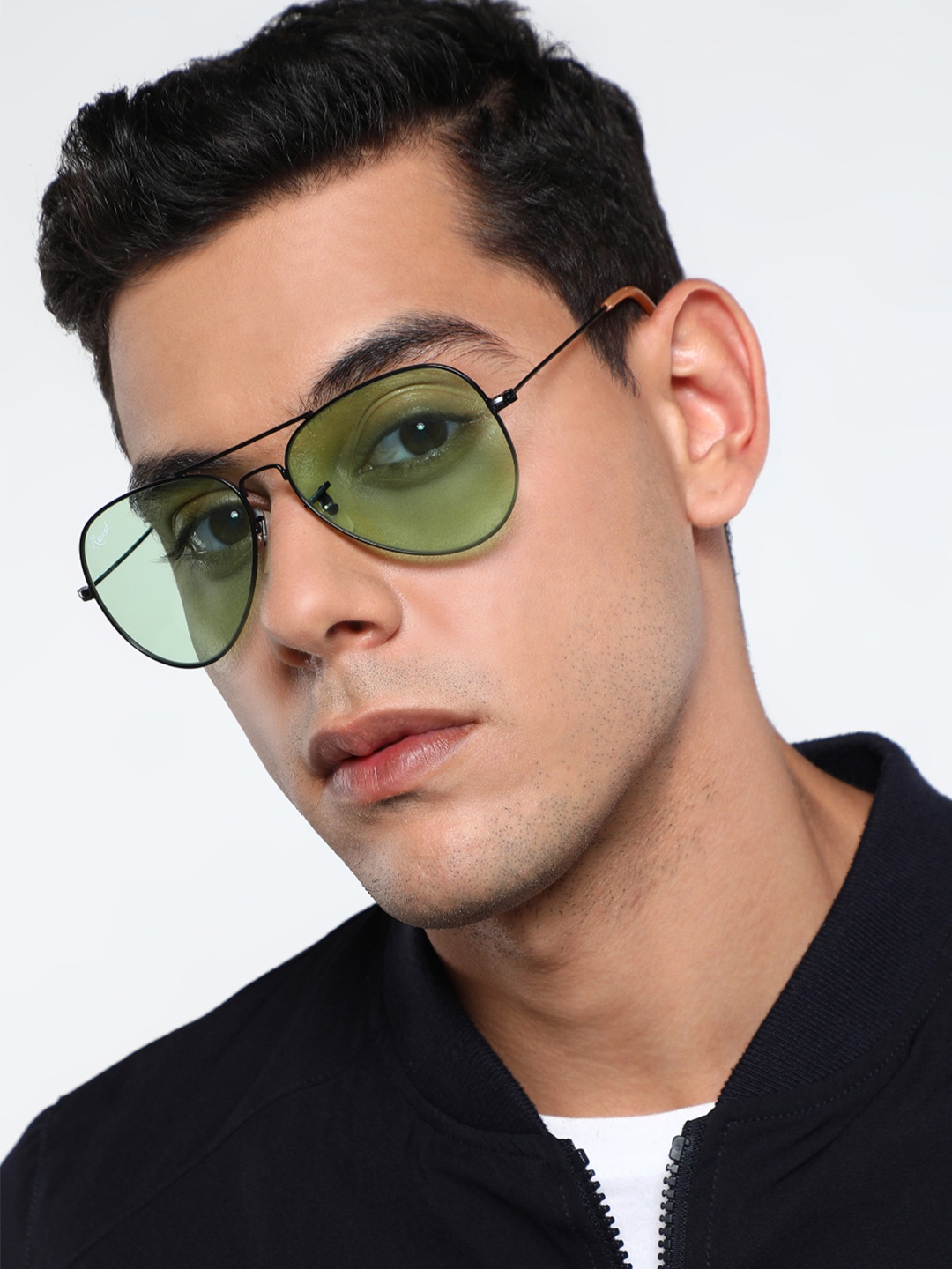 

RESIST EYEWEAR Unisex Aviator Sunglasses with UV Protected Lens, Green