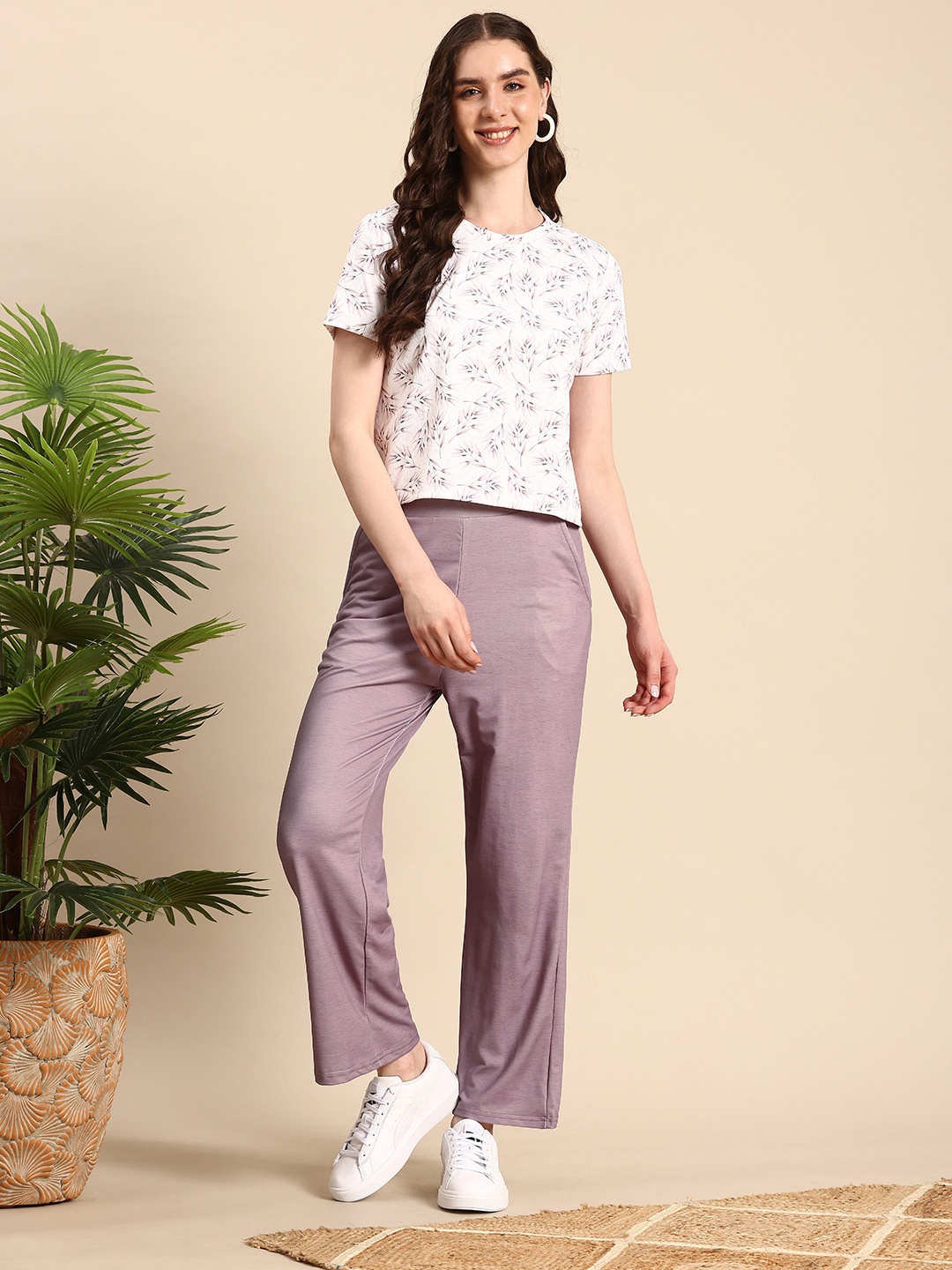 

Mast & Harbour Printed T-shirt With Trousers, White