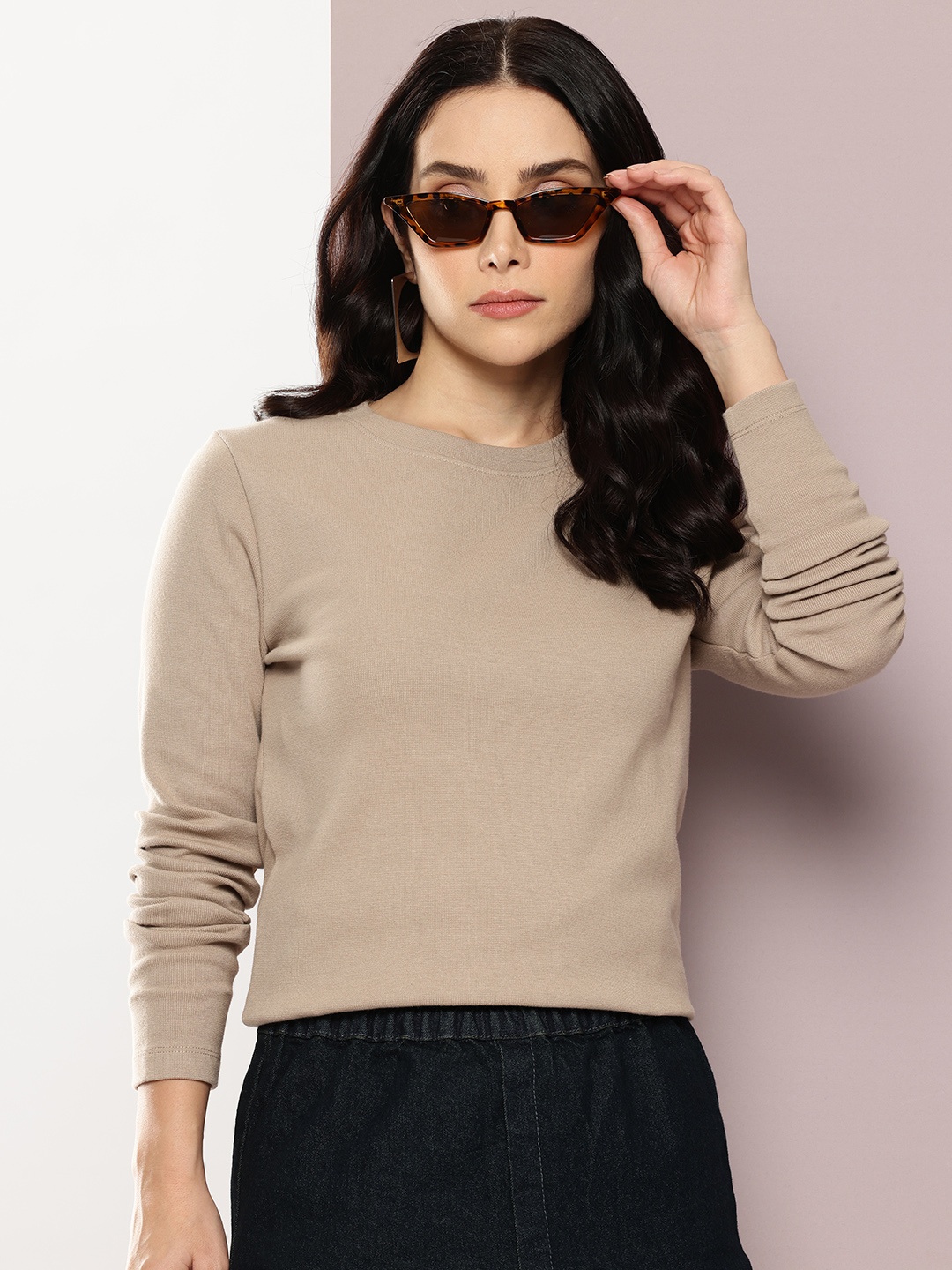 

Kook N Keech Solid Ribbed T-shirt, Khaki