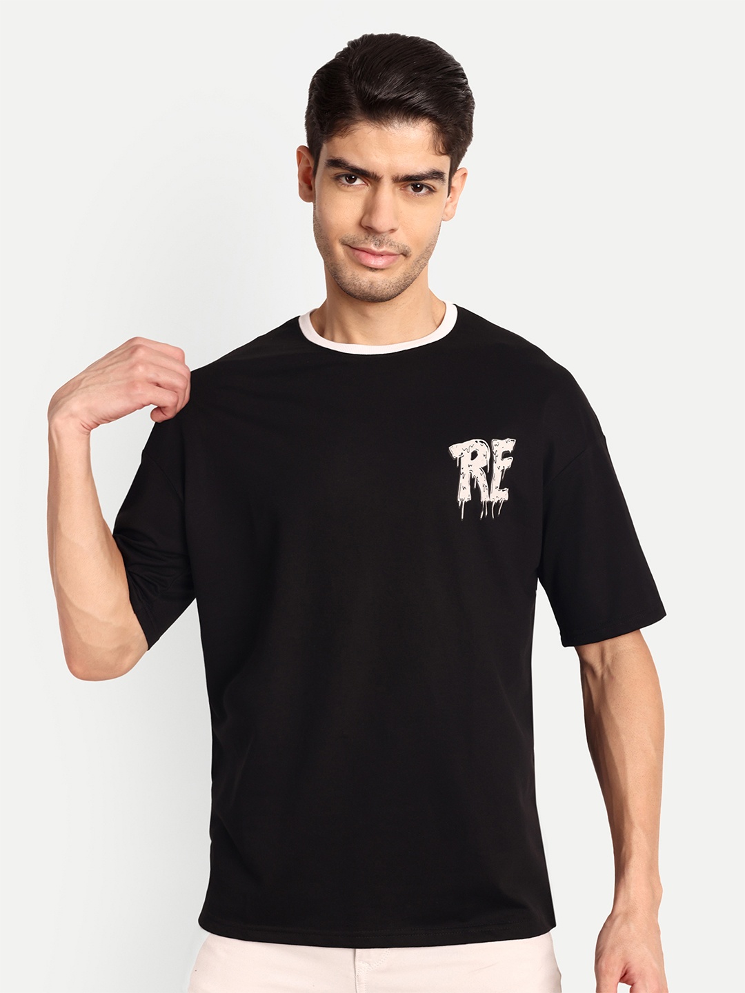 

Lewogle Men Pockets T-shirt, Black