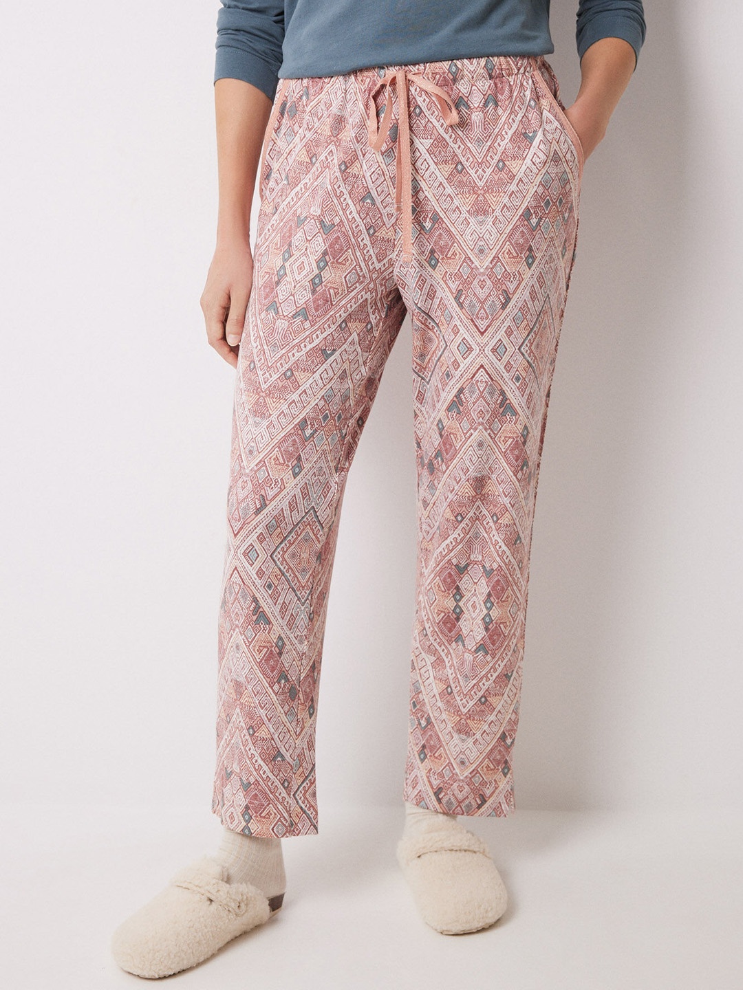 

women'secret Printed Lounge Pants, Orange
