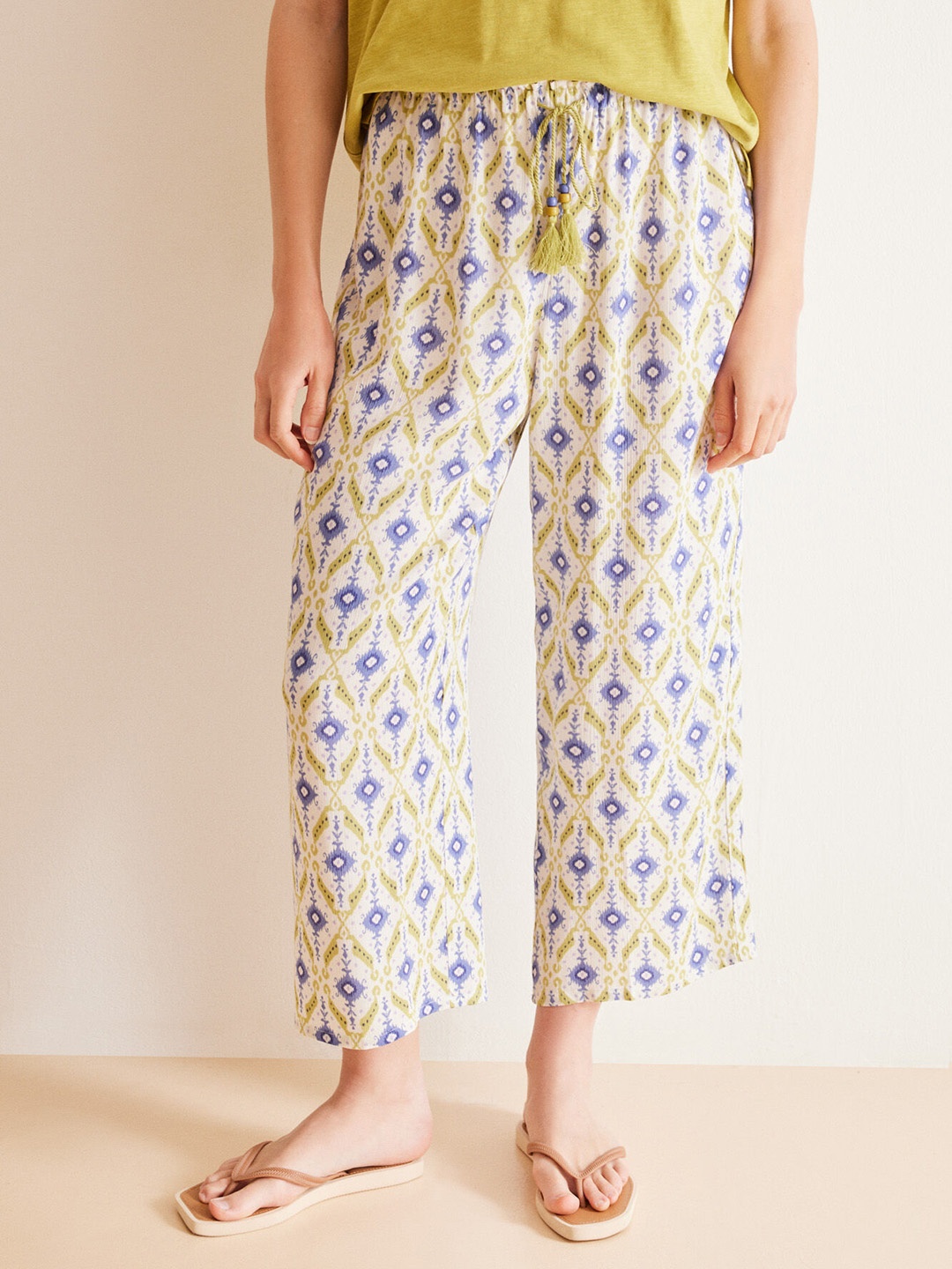 

women'secret Printed Lounge Pants, White