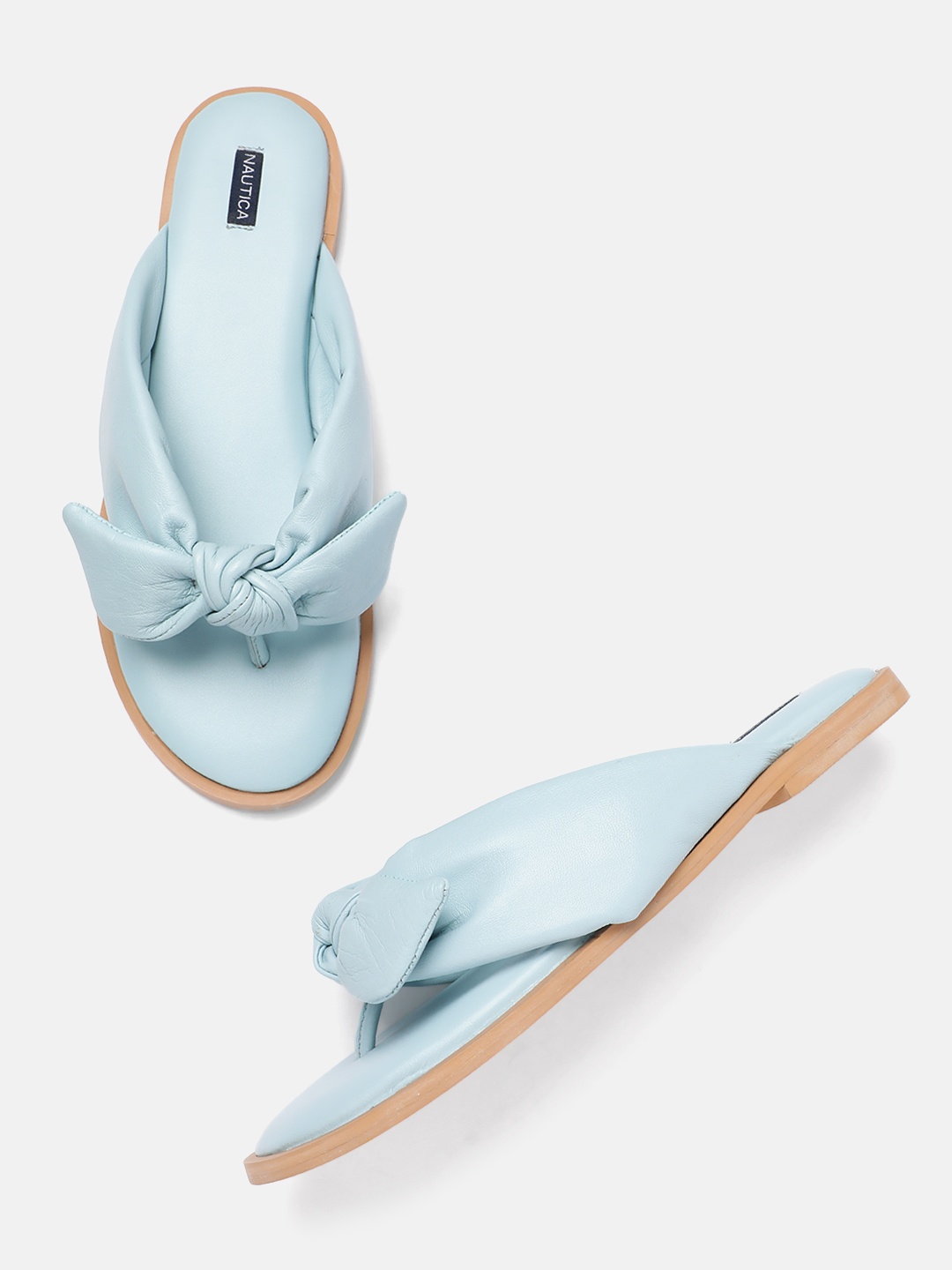 

Nautica Women Open Toe Flats With Bow Detail, Blue