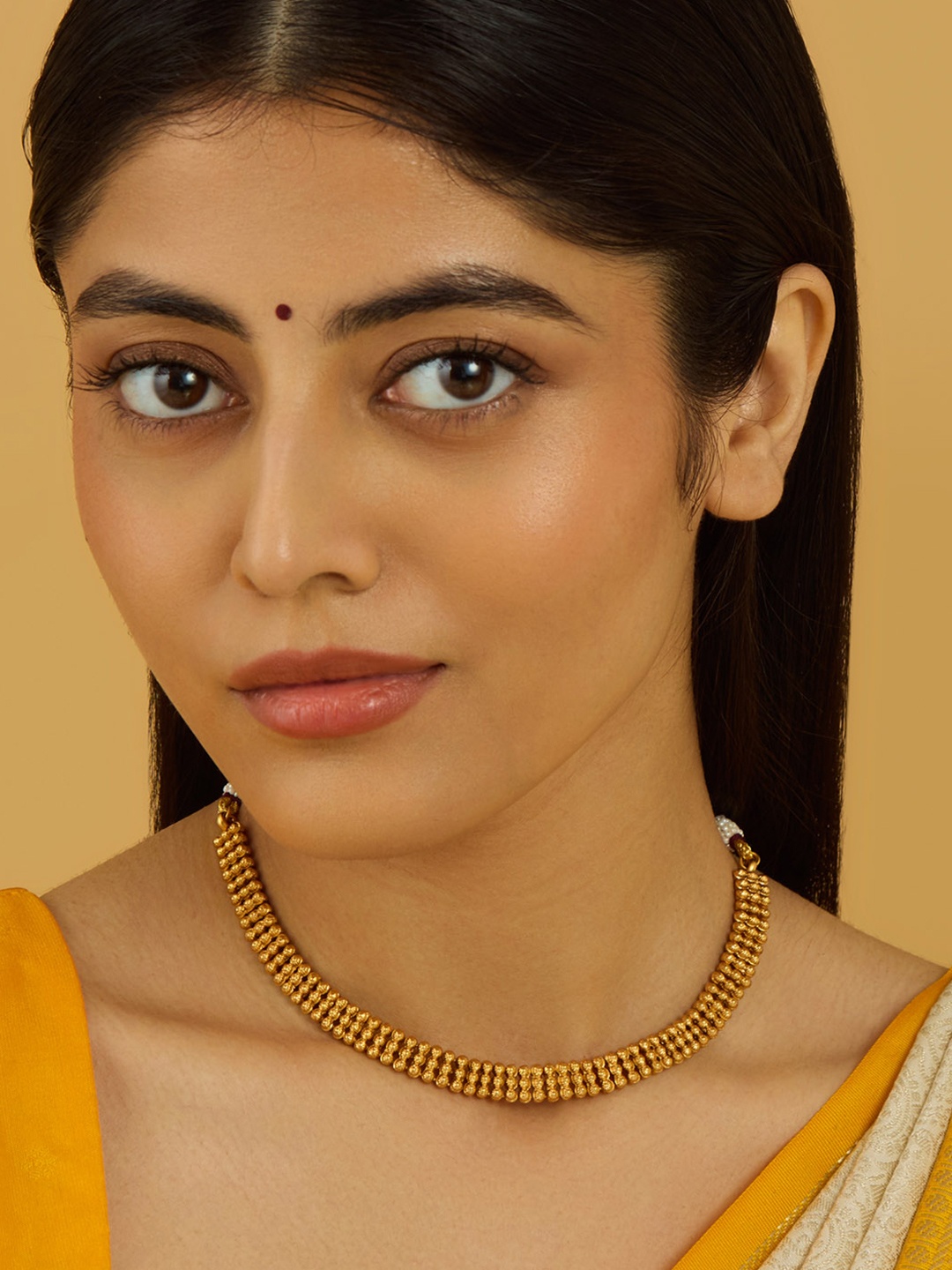

Kushal's Fashion Jewellery Copper Gold-Plated Necklace