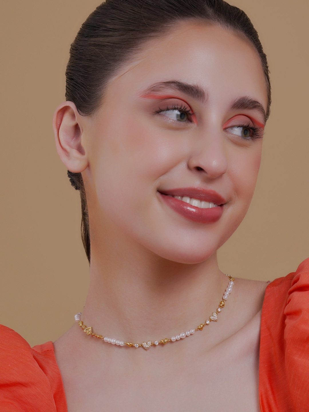 

Kushal's Fashion Jewellery Copper Gold-Plated Necklace