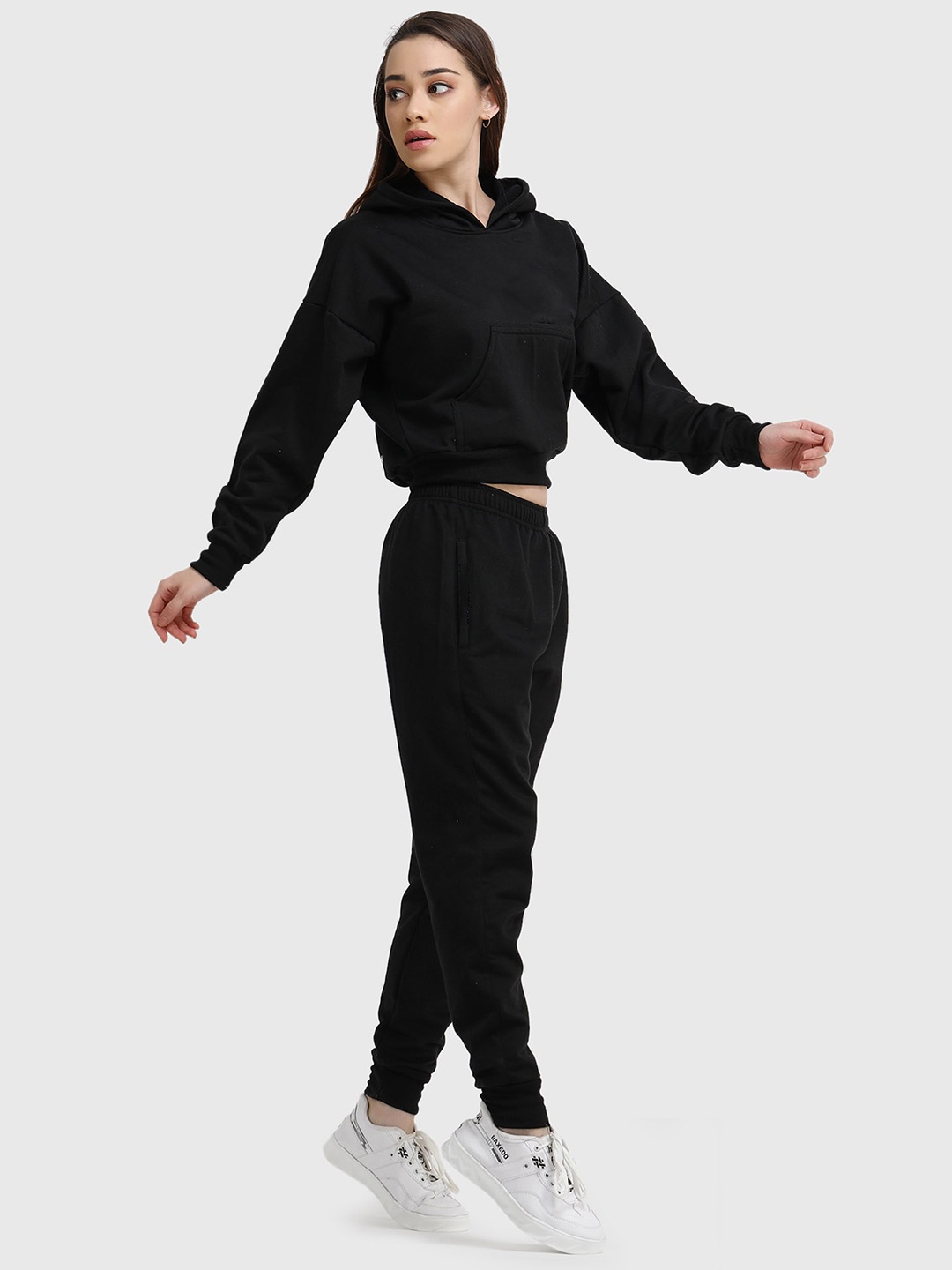 

Raxedo Hodded Neck Tracksuit, Black