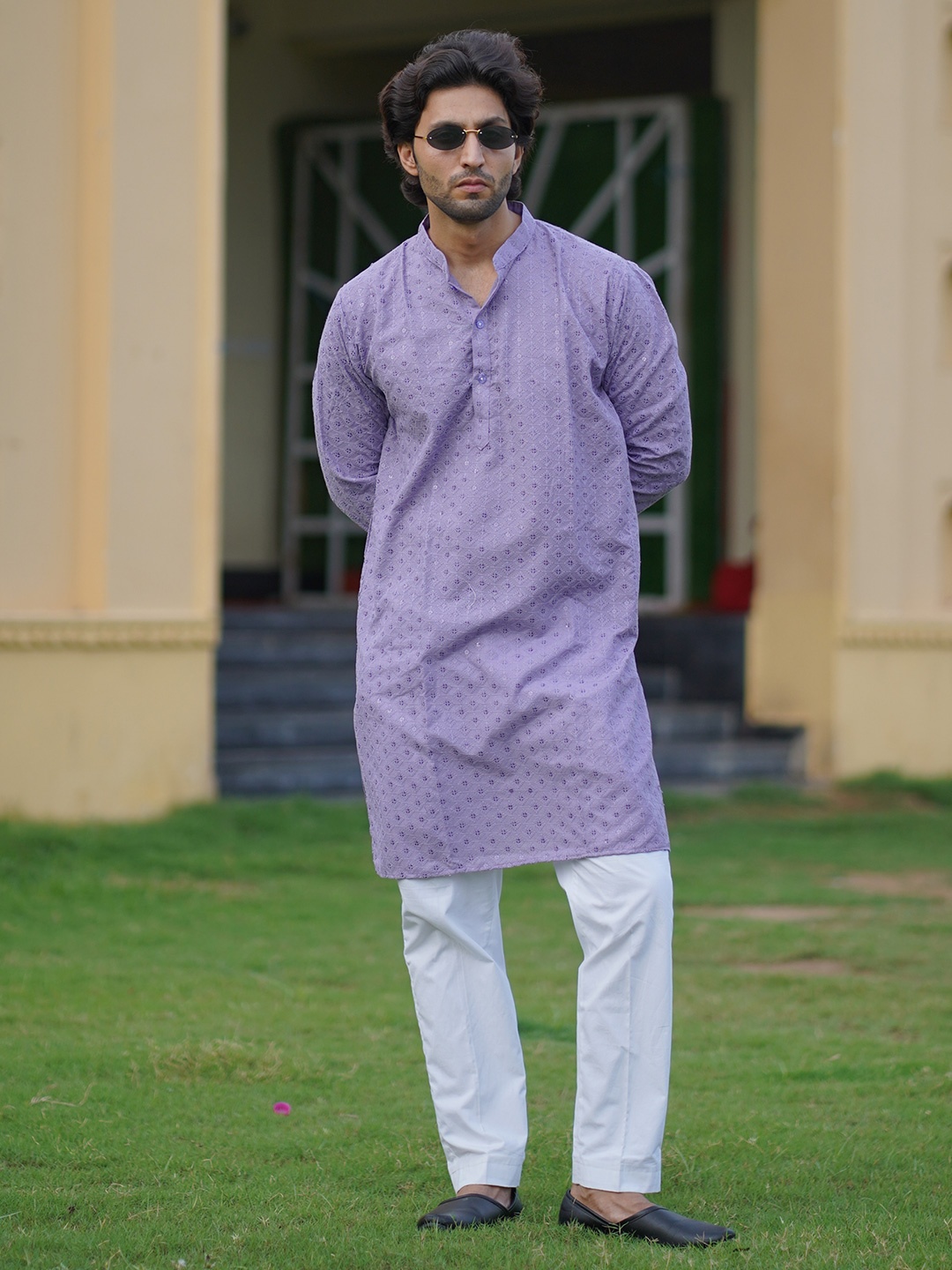 

The Kurta Studio Men Kurtas, Purple