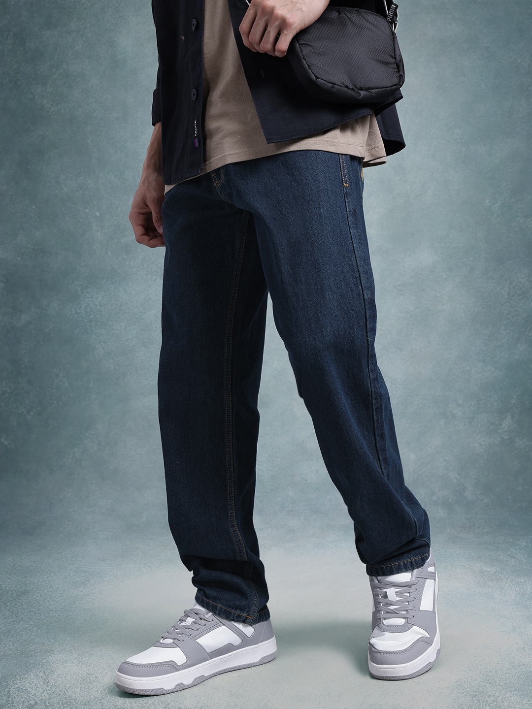 

The Roadster Life Co. Solid Men Jeans, Navy blue