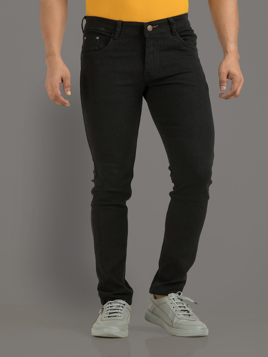 

Metronaut Men Comfort Slim Fit Stretchable Jeans, Black