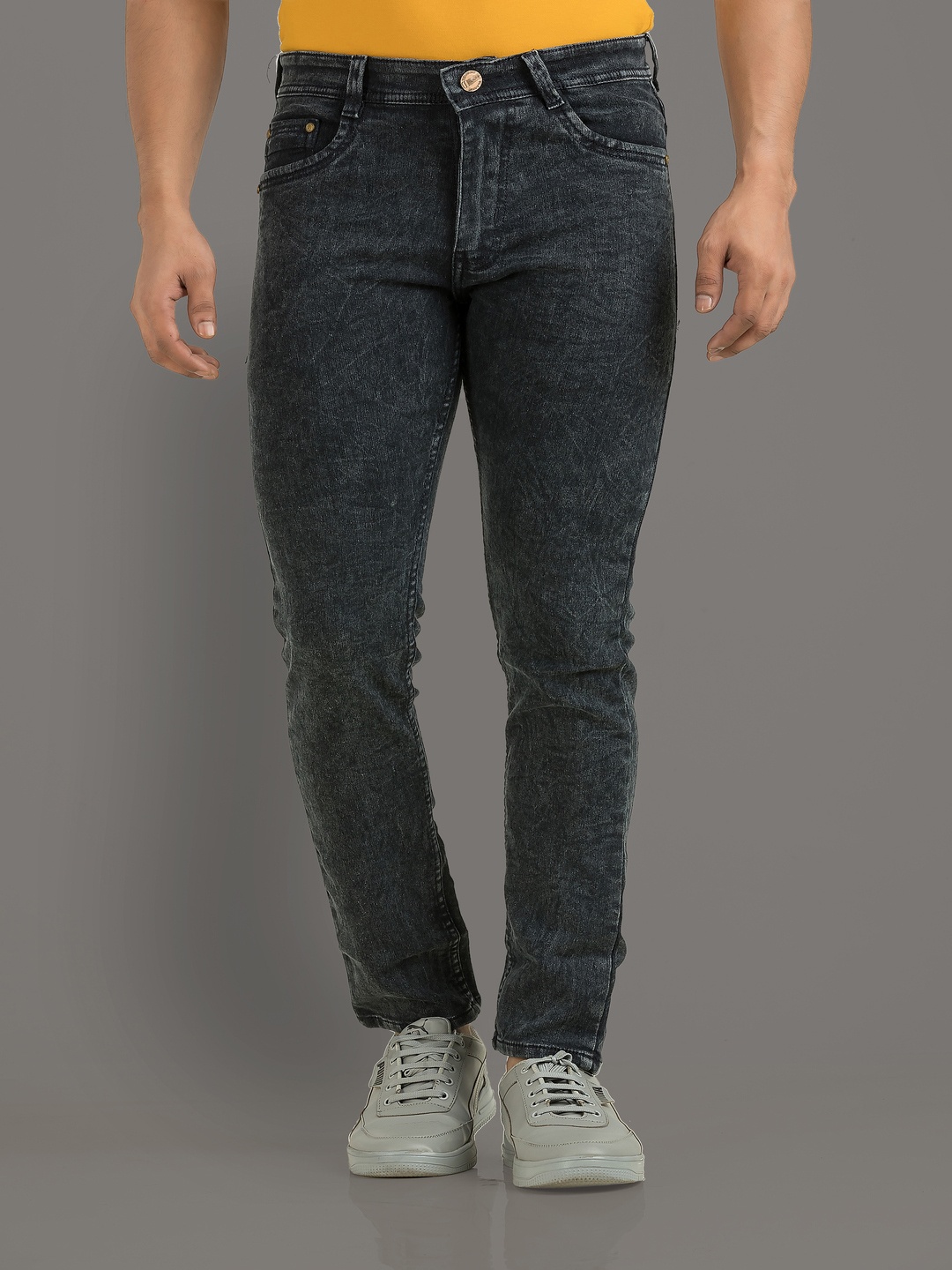 

Metronaut Men Comfort Slim Fit Stretchable Jeans, Grey