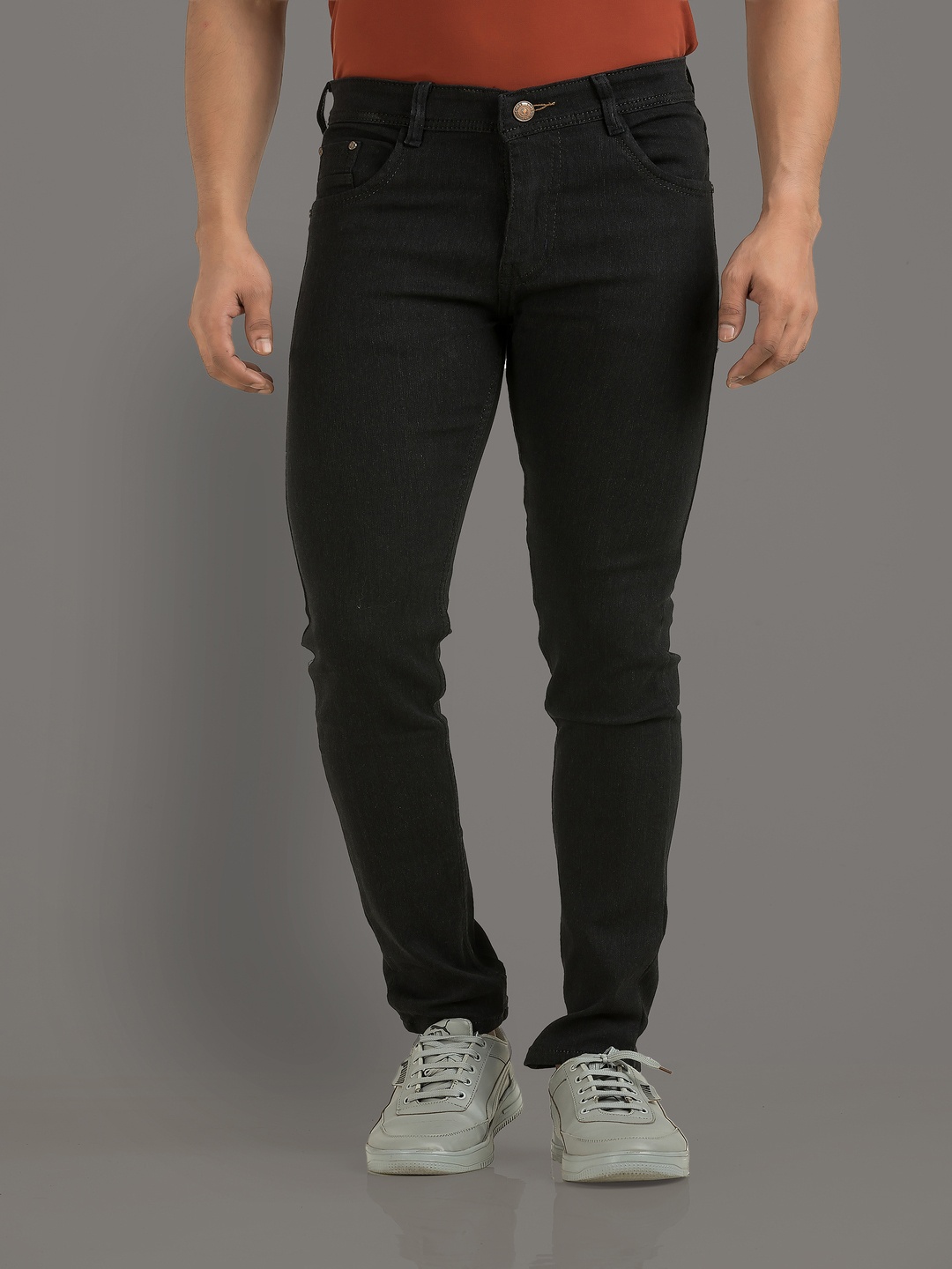 

Metronaut Men Comfort Slim Fit Stretchable Jeans, Black