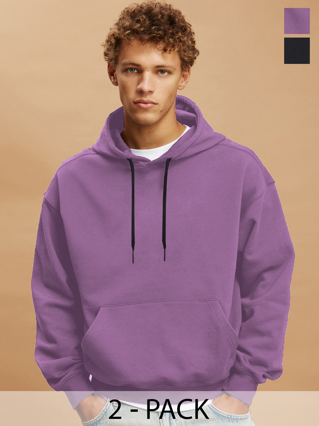 

CLAFOUTIS Men Hooded Sweatshirt, Black