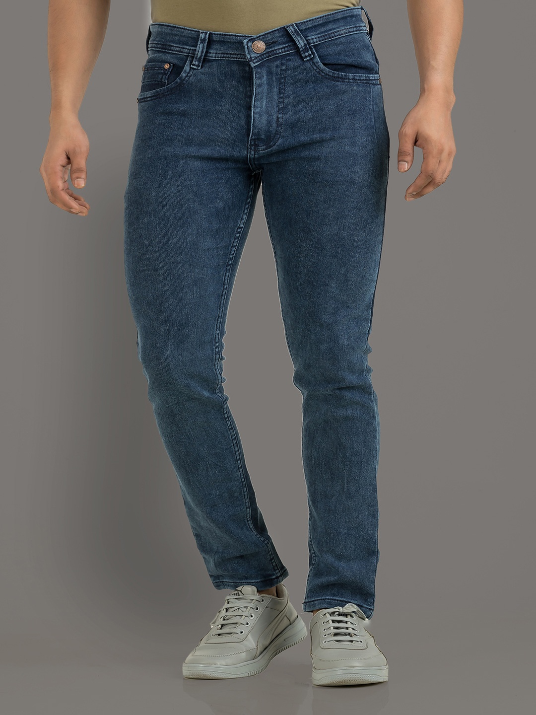 

Metronaut Men Comfort Slim Fit Stretchable Jeans, Blue