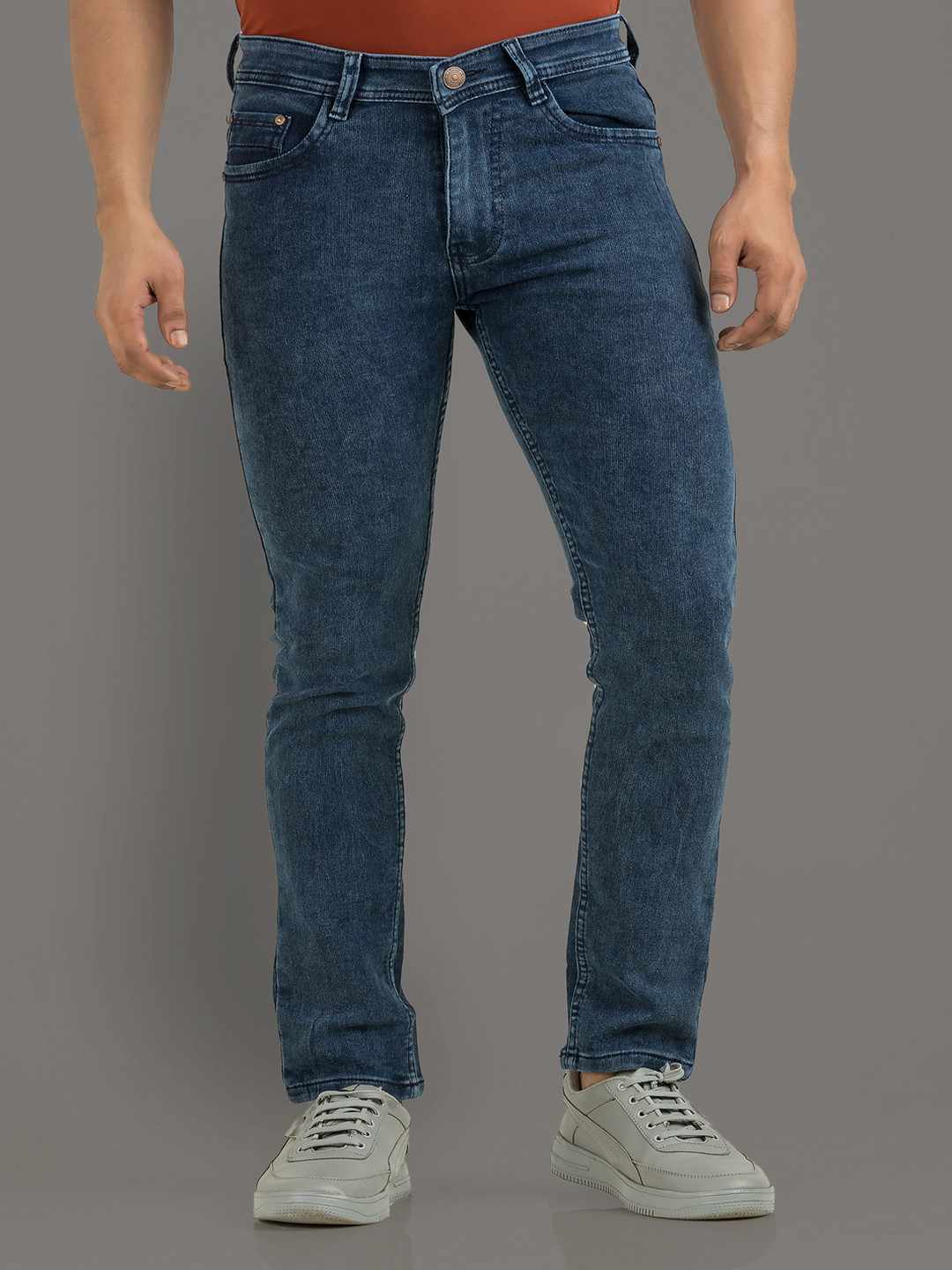 

Metronaut Men Comfort Slim Fit Stretchable Jeans, Blue