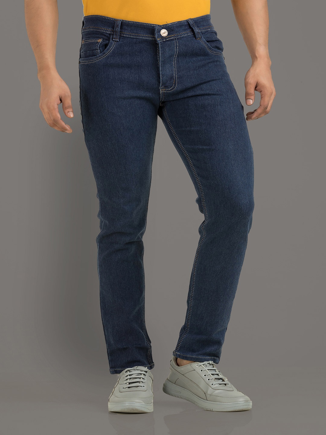 

Metronaut Men Comfort Slim Fit Stretchable Jeans, Navy blue