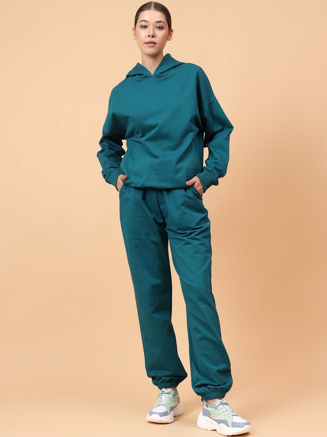 

Fitkin Women Cloud Fit Fleece Jogger, Teal