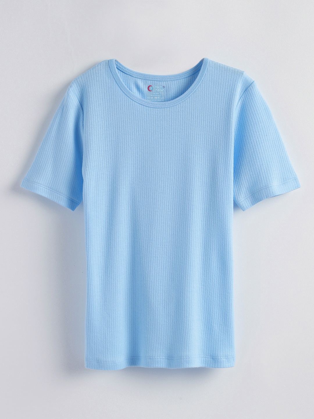 

Charm n Cherish Round Neck Thermal Tops, Blue