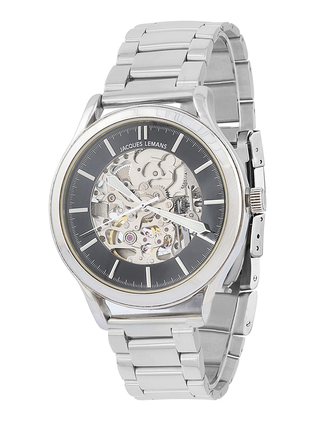 

Jacques Lemans Men Dial & Stainless Steel Straps Analogue Automatic Temperature Powered Watch 1-1206AZM, Black