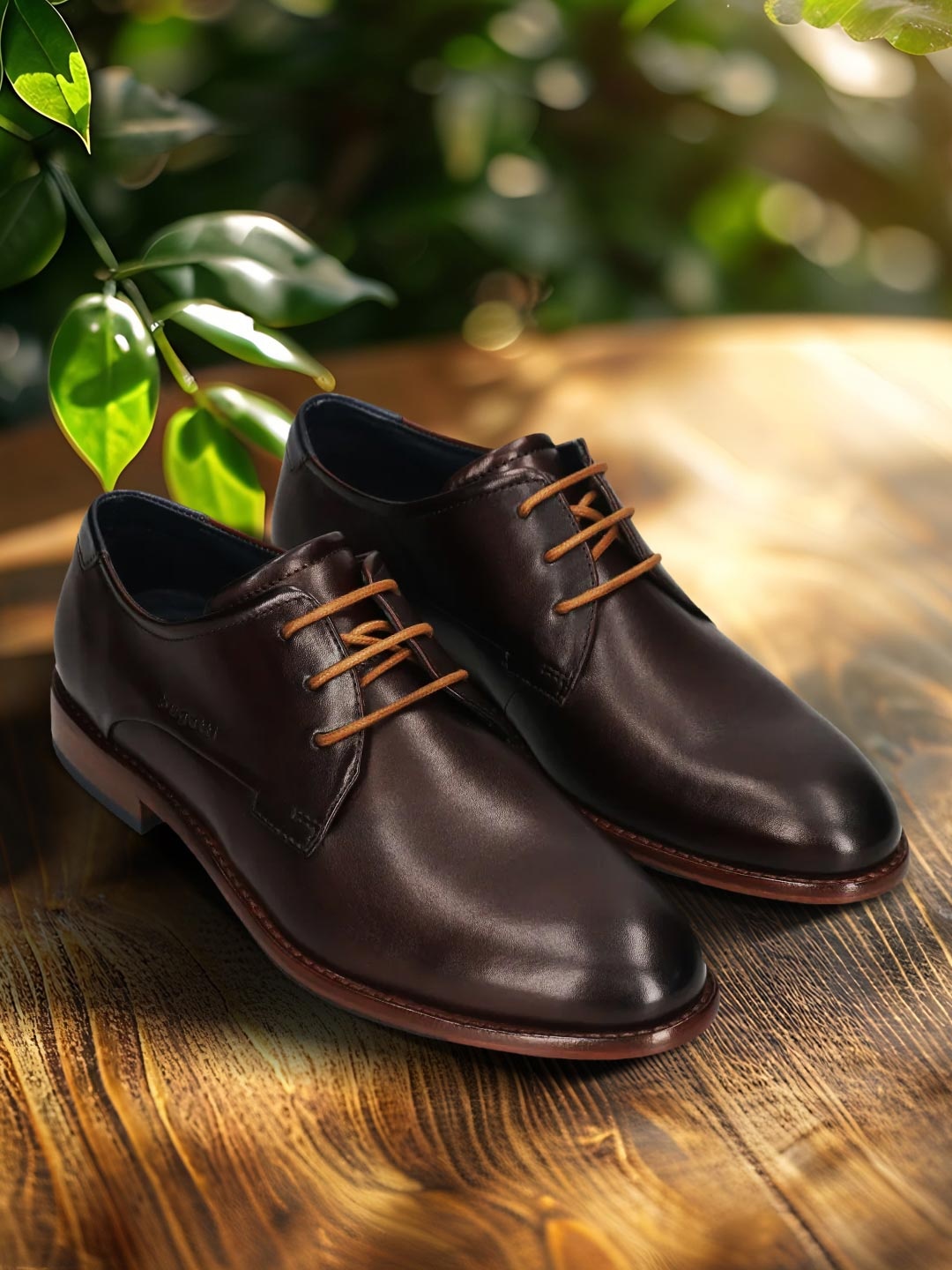 

Bugatti Men Leather Formal Derbys, Brown