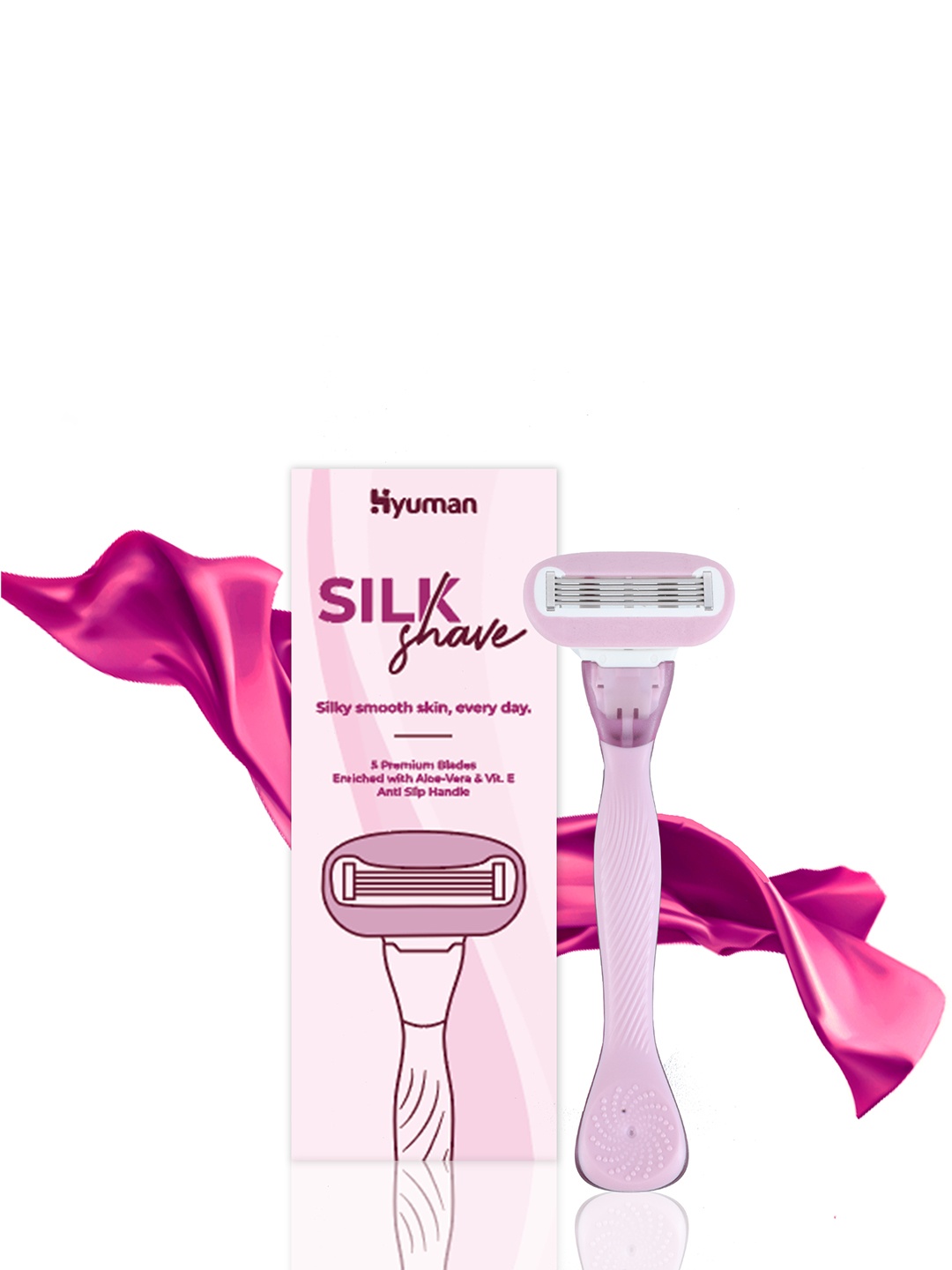 

HYUMAN Silk Shave Body Shaving Razor, Pink