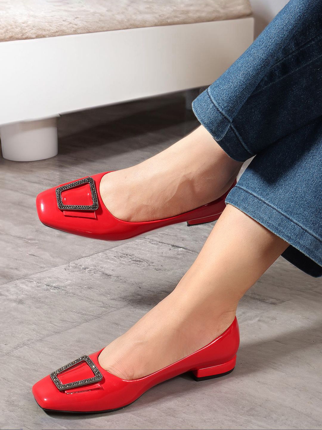 

Lavie Flatform Sandals, Red
