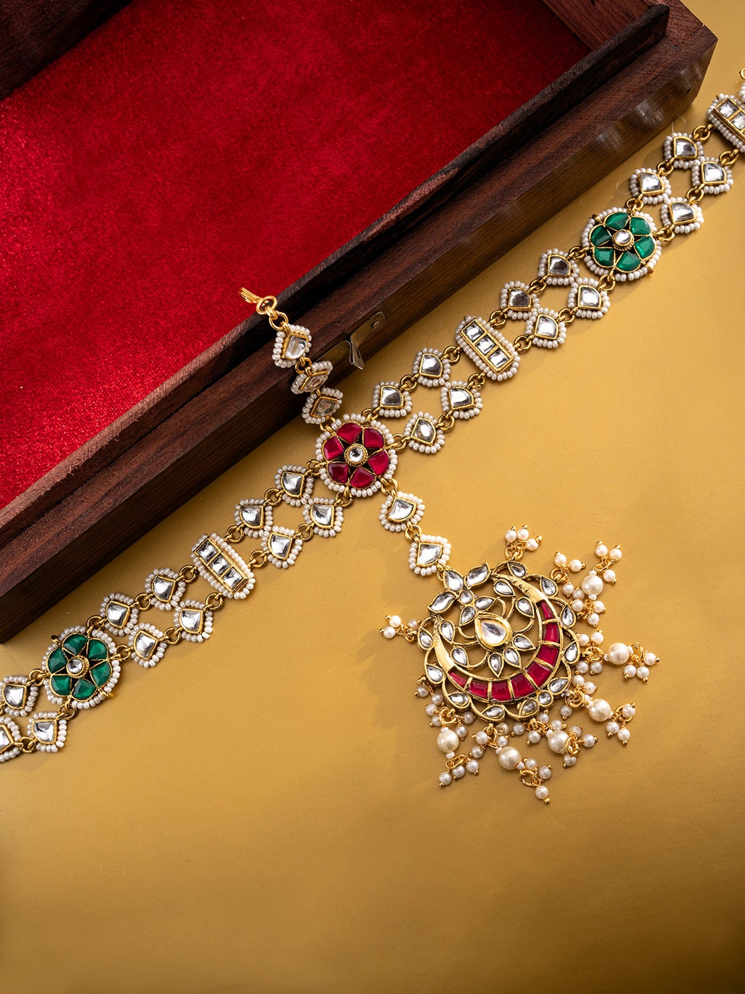 

PANASH Gold-Plated Matha Patti Head Jewellery