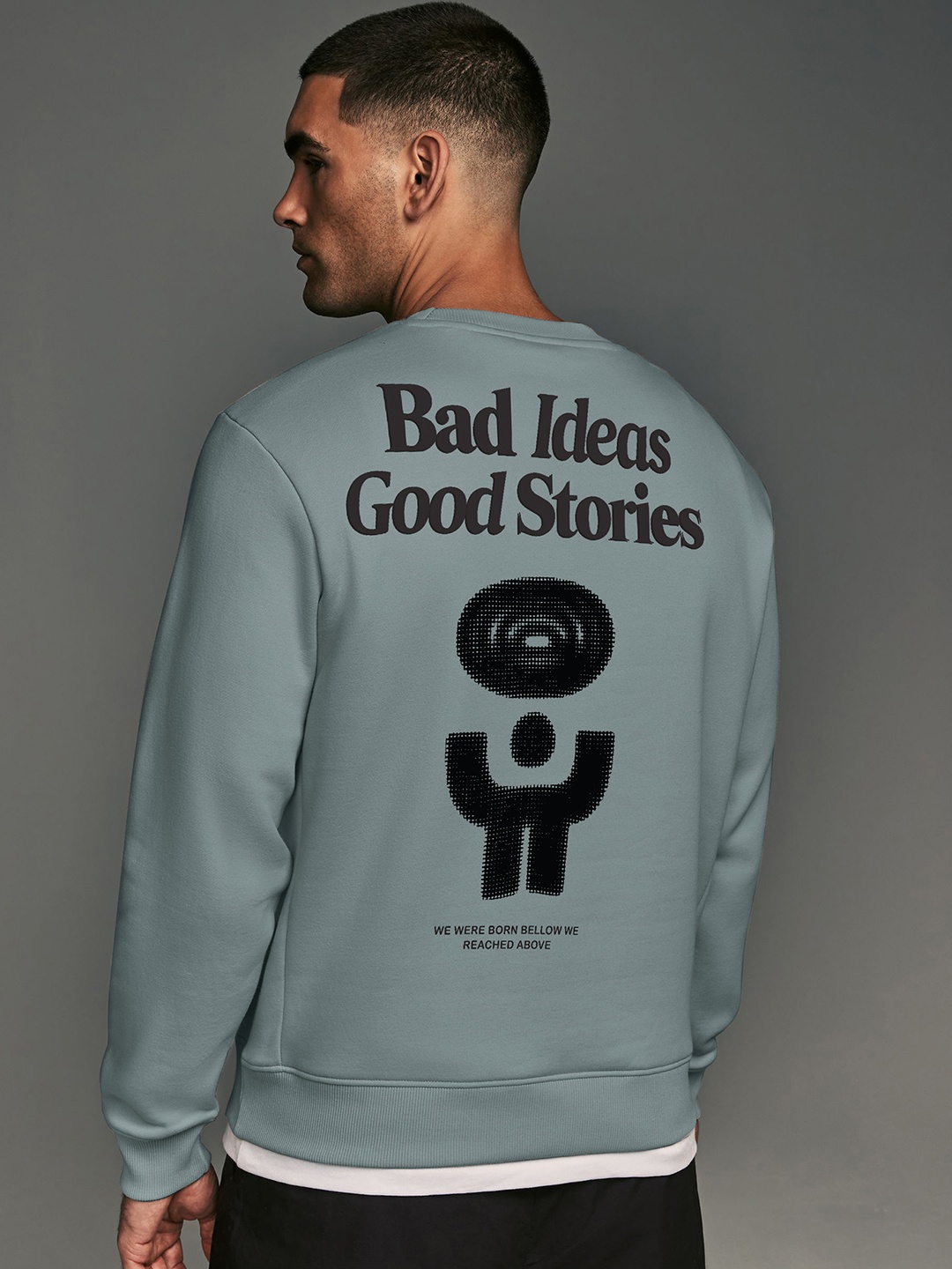 

Maniac Men Printed Sweatshirt, Grey
